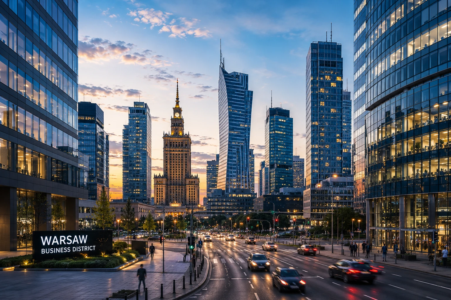 Warsaw Business District